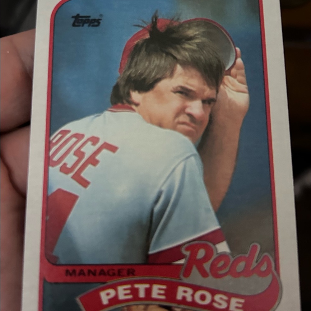 1989 Topps Pete Rose Manager. Just puller from 1989 topps set. Ungraded